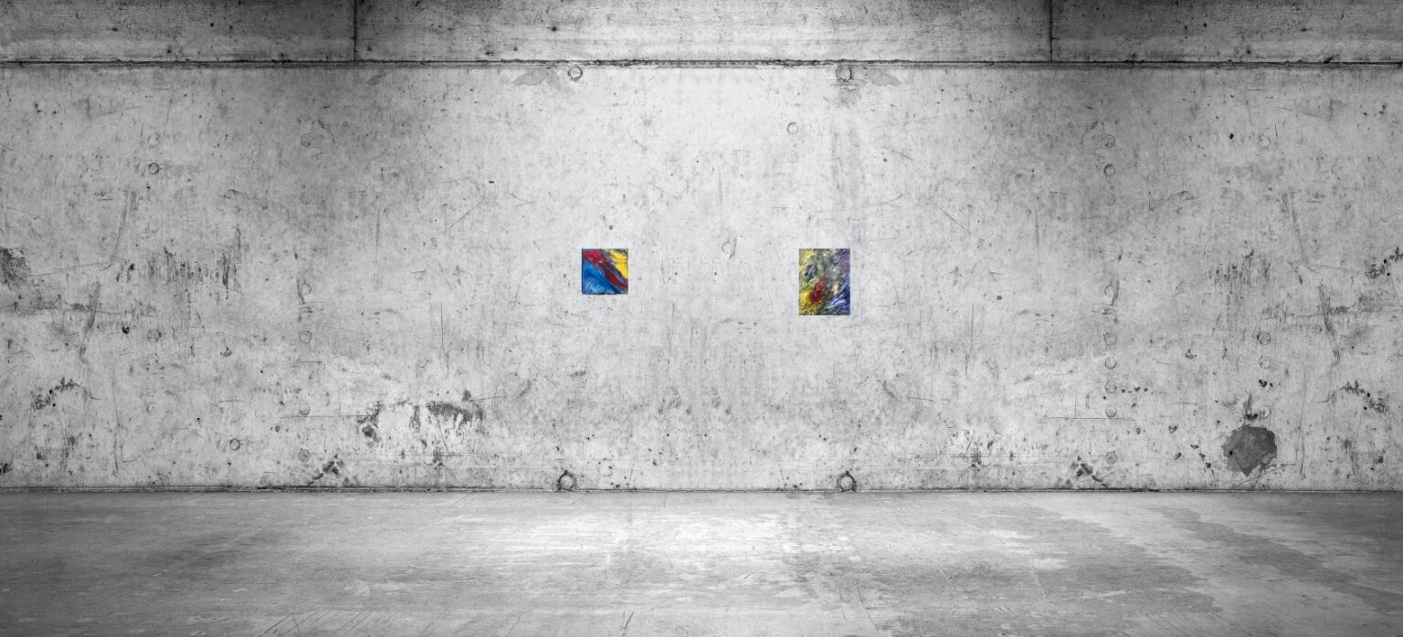 abstract paintings 478, 498 (20 x 20 cm, 20 x 30 cm)